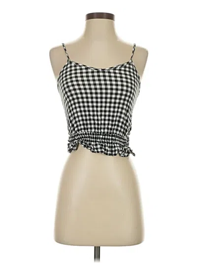 Pre-owned Como Vintage Tank Top Black Strapless Neckline Tops