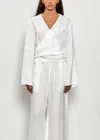 Comoli Canapa Cache-couer Top In White