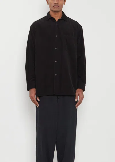 Comoli Long-sleeved Shirt In Black