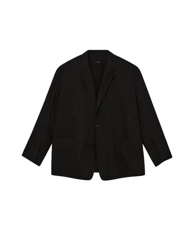 Comoli Long-sleeved Casual Jacket In Black