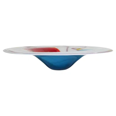 Pre-owned Compagnia Di Venezia E Murano (c.v.m.) Murano Venetian Hand Blown Art Glass Bowl By C.v.m., 1960s, Italy In Transparent