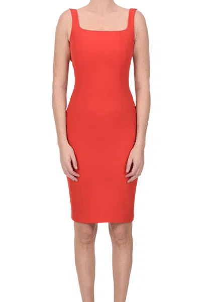 Compagnia Italiana Techno Jersey Dress In Red