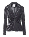Compagnia Italiana Woman Blazer Grey Size M Polyester, Elastane In Gray