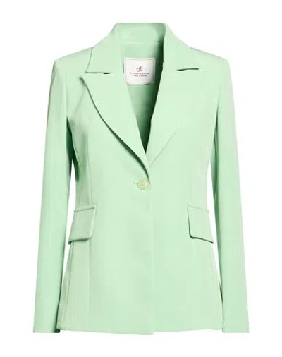 Compagnia Italiana Woman Blazer Light Green Size 8 Polyester, Elastane