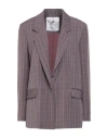Compagnia Italiana Woman Blazer Mauve Size 12 Polyester, Viscose, Elastane In Purple