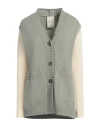 Compagnia Italiana Woman Cardigan Green Size S Wool In Green