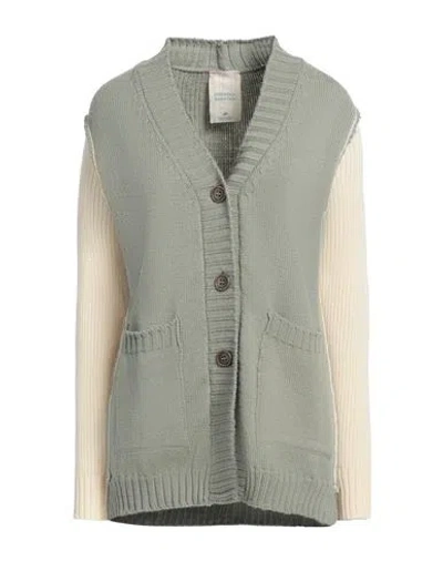 Compagnia Italiana Woman Cardigan Green Size S Wool