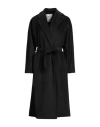 Compagnia Italiana Woman Coat Black Size 8 Polyester, Viscose