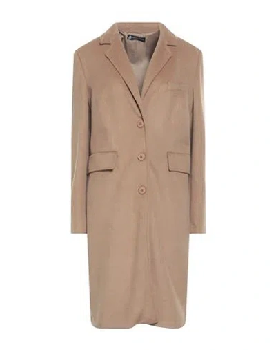 Compagnia Italiana Woman Coat Camel Size 12 Polyester In Beige