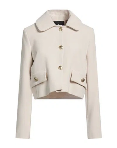 Compagnia Italiana Woman Jacket Ivory Size 6 Polyester, Viscose, Elastane In White