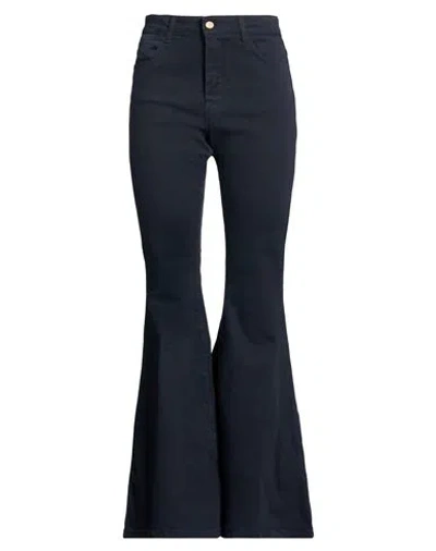 Compagnia Italiana Woman Jeans Midnight Blue Size 2 Cotton, Elastane