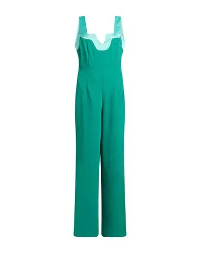 Compagnia Italiana Woman Jumpsuit Emerald Green Size 6 Polyester