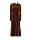 Compagnia Italiana Woman Maxi Dress Brown Size 10 Polyester, Elastane In Brown