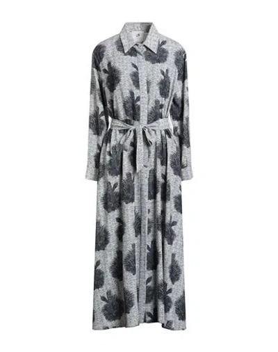 Compagnia Italiana Woman Maxi Dress Grey Size 12 Pes In Gray