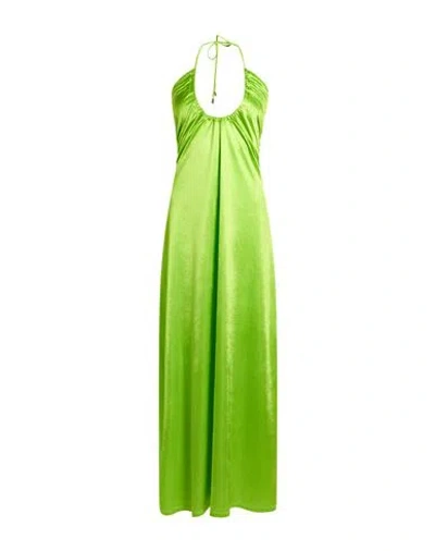 Compagnia Italiana Woman Maxi Dress Lime Green Size 2 Polyester