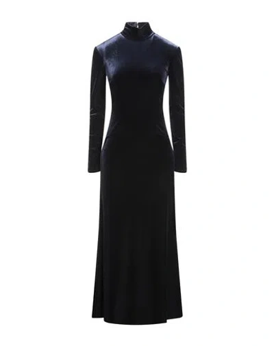 Compagnia Italiana Woman Maxi Dress Midnight Blue Size 2 Polyester, Elastane
