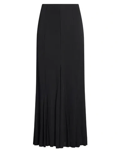 Compagnia Italiana Woman Maxi Skirt Black Size 2 Polyester, Elastane