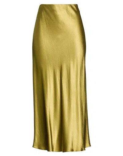 Compagnia Italiana Woman Maxi Skirt Lime Green Size 4 Viscose, Elastane