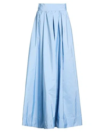 Compagnia Italiana Woman Maxi Skirt Sky Blue Size 2 Polyester