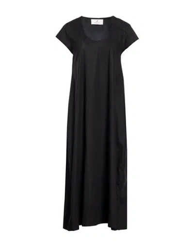Compagnia Italiana Woman Midi Dress Black Size 2 Cotton