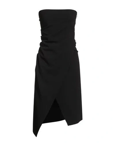 Compagnia Italiana Woman Midi Dress Black Size S Polyester, Elastane