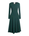 Compagnia Italiana Woman Midi Dress Dark Green Size 8 Polyester, Elastane
