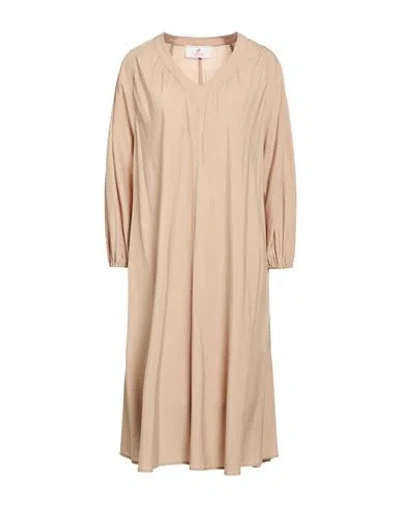 Compagnia Italiana Woman Midi Dress Sand Size 6 Lyocell In Beige