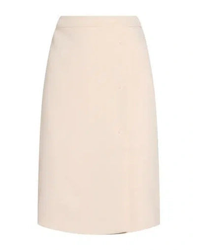 Compagnia Italiana Woman Midi Skirt Cream Size 6 Polyester, Elastane In Neutral
