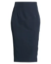 Compagnia Italiana Woman Midi Skirt Midnight Blue Size 12 Polyester, Elastane In Blue
