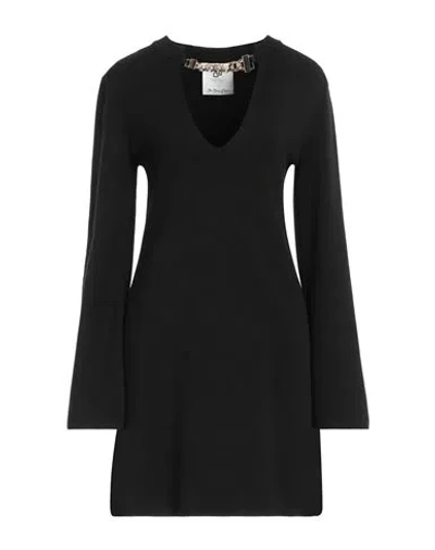 Compagnia Italiana Woman Mini Dress Black Size M Viscose, Polyamide, Polyester