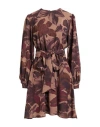 Compagnia Italiana Woman Mini Dress Camel Size 8 Pes In Brown