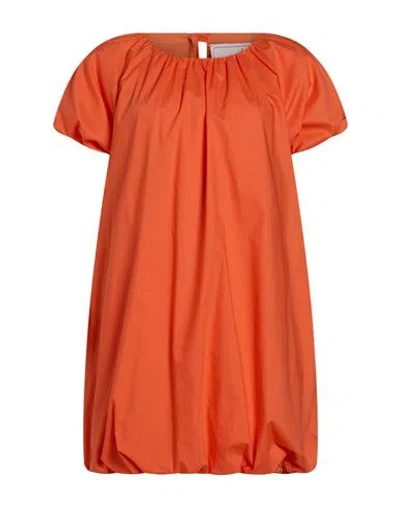 Compagnia Italiana Woman Mini Dress Orange Size M Cotton