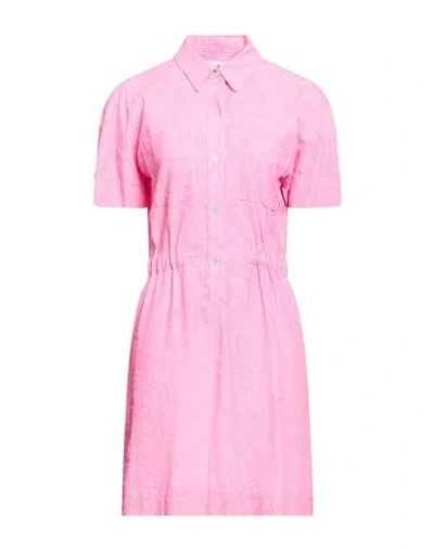 Compagnia Italiana Woman Mini Dress Pink Size 8 Linen, Cotton