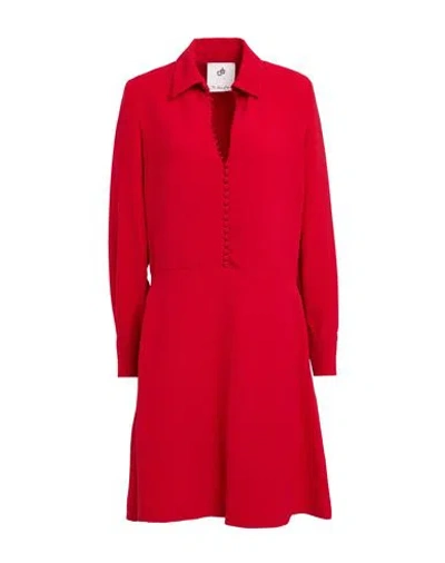 Compagnia Italiana Woman Mini Dress Red Size 10 Polyester, Elastane