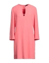 Compagnia Italiana Woman Mini Dress Salmon Pink Size 10 Polyester, Elastane In Pink