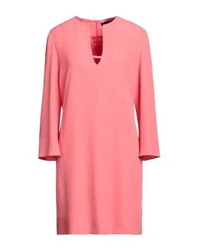 Compagnia Italiana Woman Mini Dress Salmon Pink Size 10 Polyester, Elastane