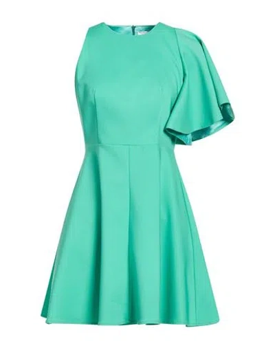 Compagnia Italiana Woman Mini Dress Turquoise Size 8 Cotton, Polyamide, Elastane In Green