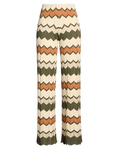 Compagnia Italiana Woman Pants Beige Size S Cotton, Acrylic In Multi