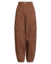 Compagnia Italiana Woman Pants Brown Size 8 Cotton