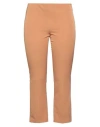 Compagnia Italiana Woman Cropped Pants Camel Size S Virgin Wool, Cashmere In Beige