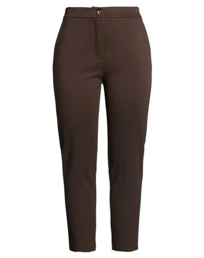 Compagnia Italiana Woman Pants Chocolate Brown Size 10 Viscose