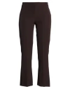 Compagnia Italiana Woman Pants Dark Brown Size 12 Polyester, Elastane
