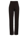 Compagnia Italiana Woman Pants Dark Brown Size 2 Polyester, Elastane