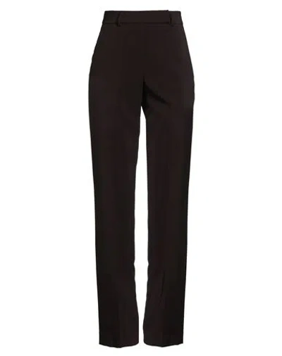 Compagnia Italiana Woman Pants Dark Brown Size 2 Polyester, Elastane