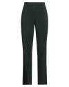 Compagnia Italiana Woman Pants Dark Green Size 12 Polyester, Elastane In Green