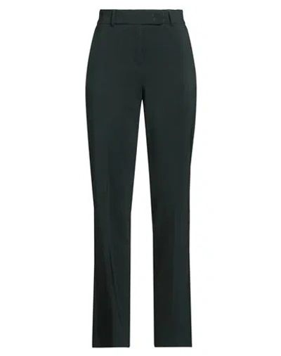 Compagnia Italiana Woman Pants Dark Green Size 12 Polyester, Elastane