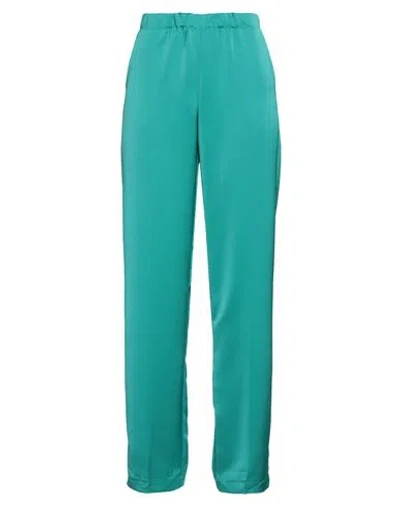 Compagnia Italiana Woman Pants Emerald Green Size 8 Polyester