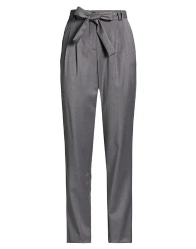 Compagnia Italiana Woman Pants Grey Size 10 Polyester, Viscose, Elastane In Gray