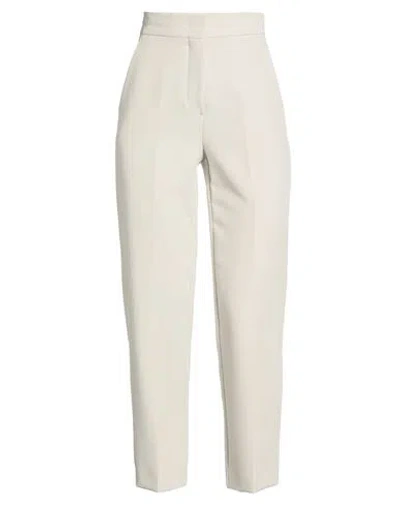 Compagnia Italiana Woman Pants Light Grey Size 2 Polyester, Elastane In White