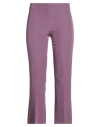 Compagnia Italiana Woman Pants Mauve Size 12 Polyester, Elastane In Purple
